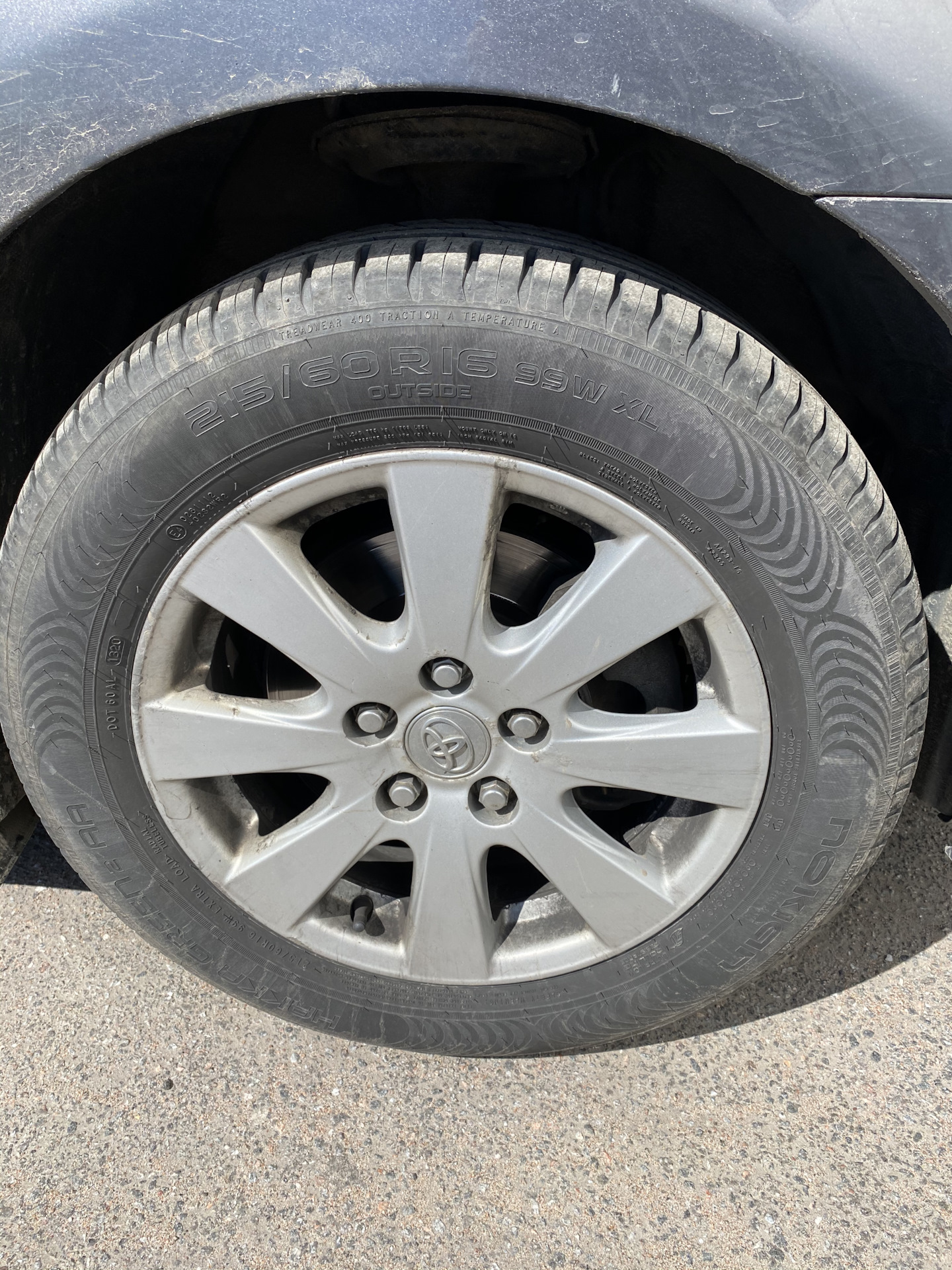 Летние шины Nokian — Toyota Camry (XV40), 2,4 л, 2008 года | шины | DRIVE2