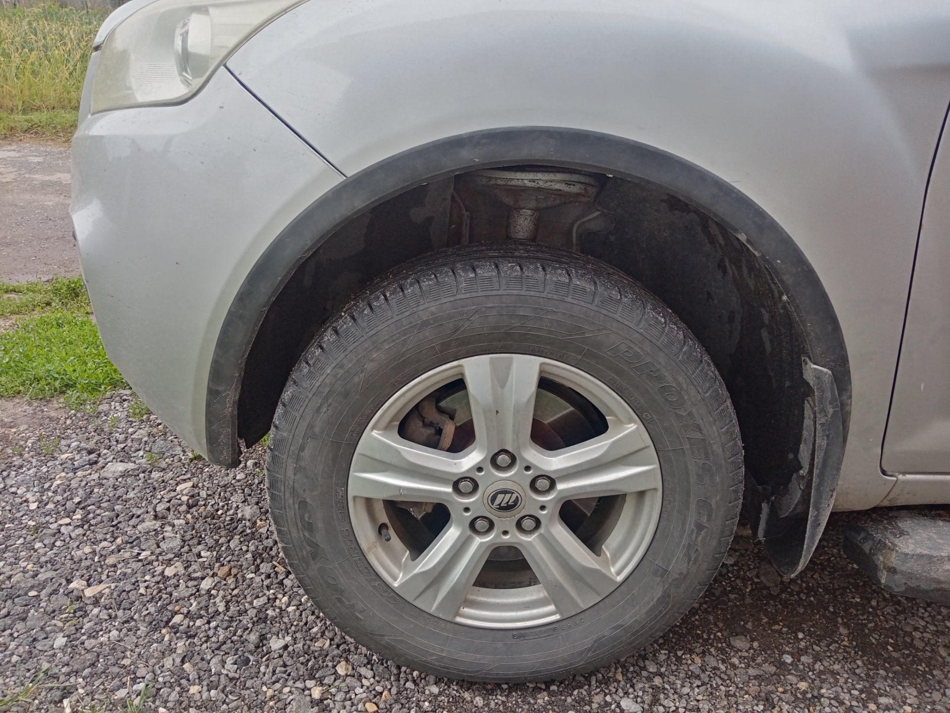 Защитные накладки на колесные арки. — Lifan X60, 1,8 л, 2013 года ...