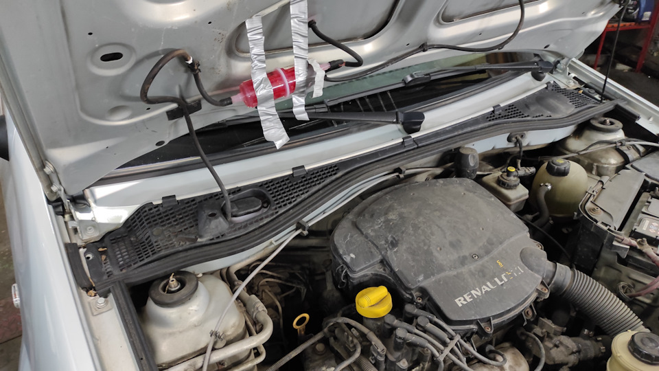 Чтоб жиклеры омывателя не забились / машина клиента / — Renault Logan ...