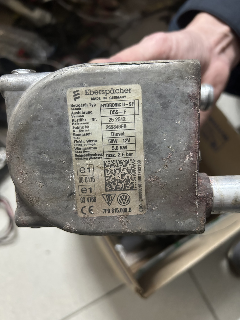 Eberspacher — Блок управления — Volkswagen Touareg (2G), 3 л, 2014 года ...