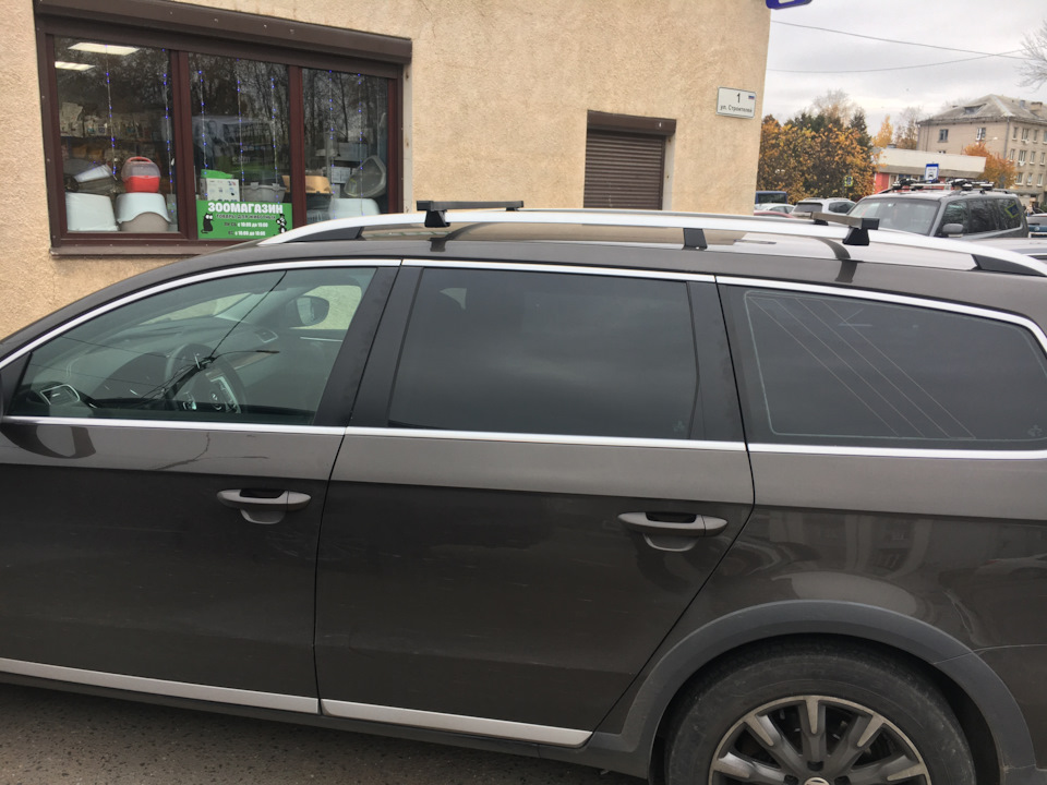 Багажник на крышу, практичный трек) — Volkswagen Passat Alltrack (B7 ...