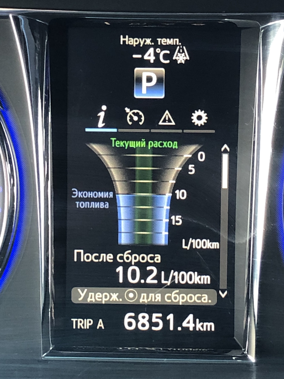 Расход топлива — Toyota Camry (XV50), 2,5 л., 2017 года | наблюдение ...