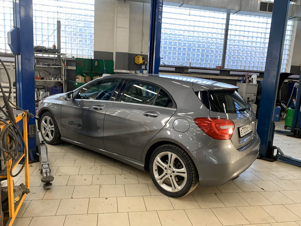Поездка на сервис — Mercedes-Benz A-Class (W176), 1,6 л, 2015 года ...
