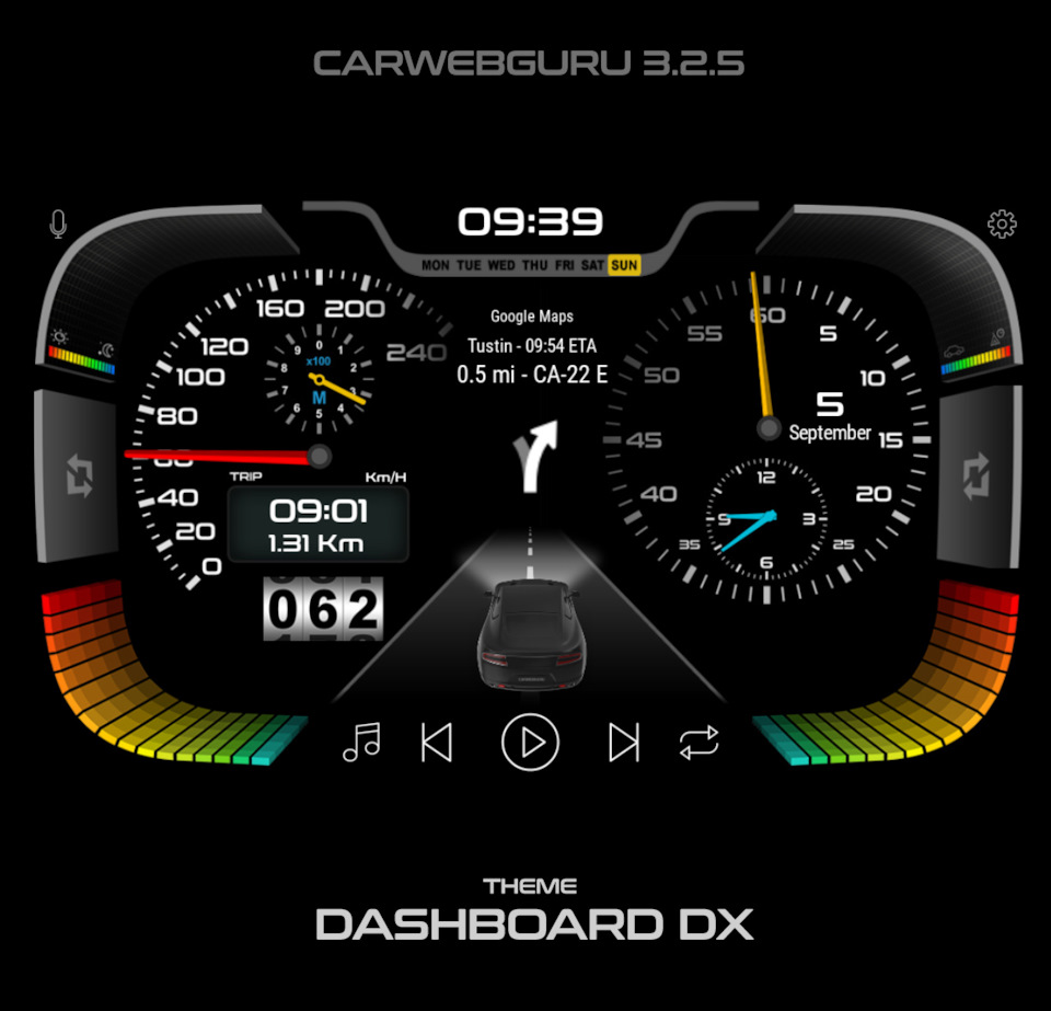 Новая топовая тема Dashboard DX для андроид магнитол — Community «CarWebGuru (автомобильный лаунчер для андроид)»