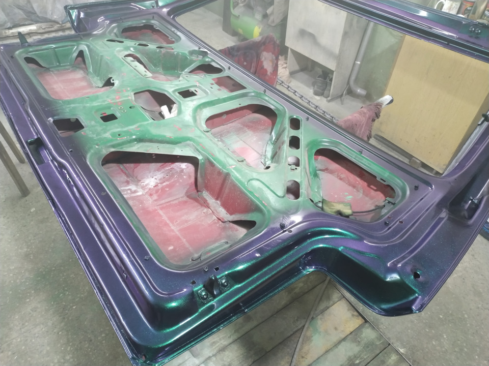 Покраска в хамелеон — Volkswagen Transporter T4, 1,9 л, 1996 года ...