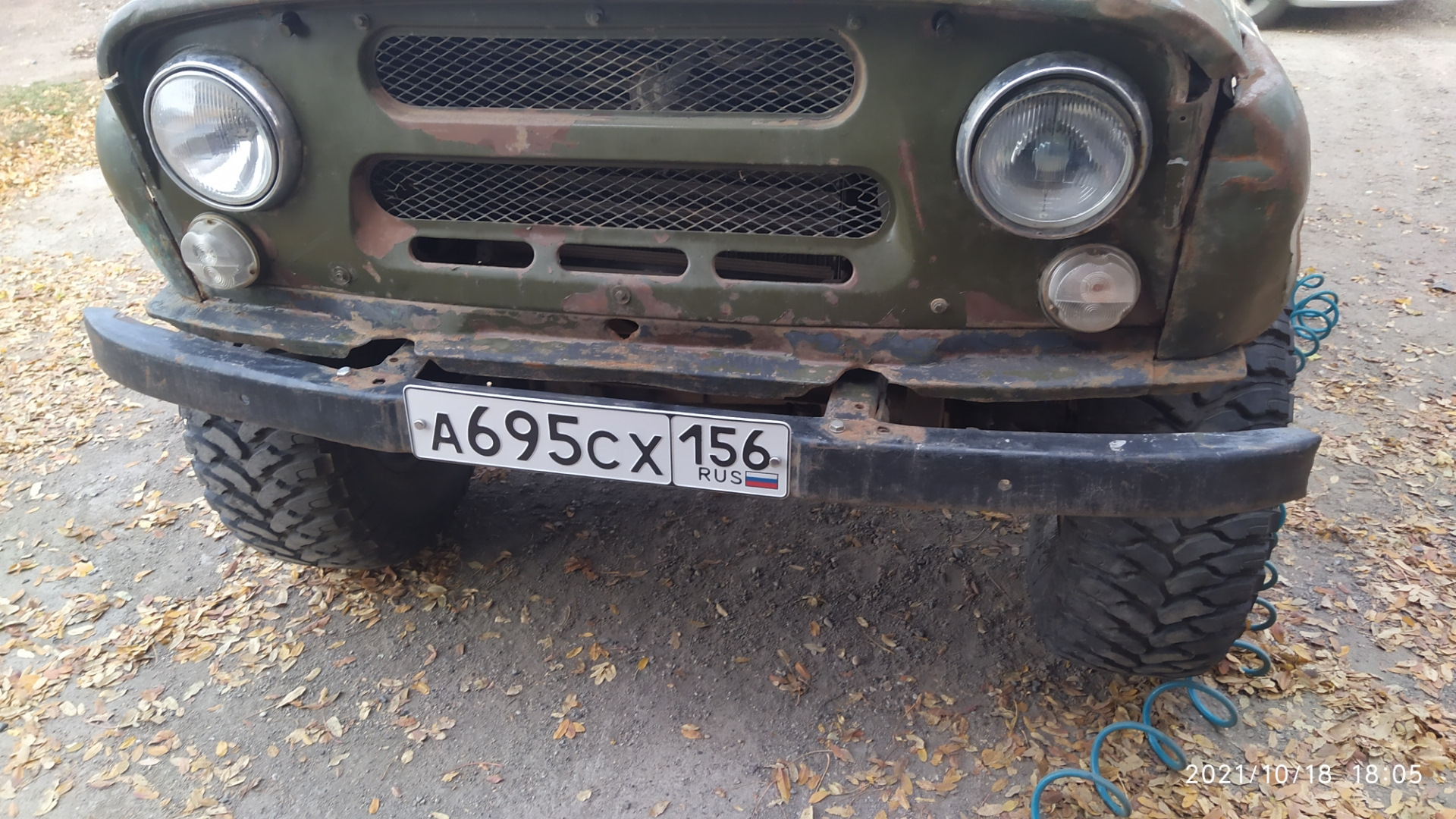 Установка стандартного бампера на УАЗ 469 — УАЗ 469, 2,4 л, 1981 года ...