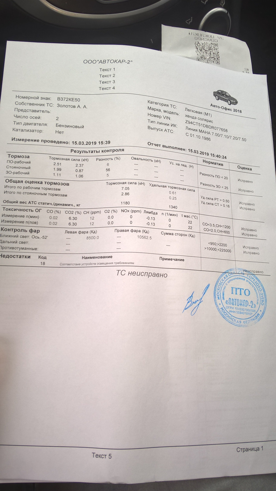 Фото в бортжурнале Hyundai Solaris Hatchback. Запчасти на фото: 7107207, 225000