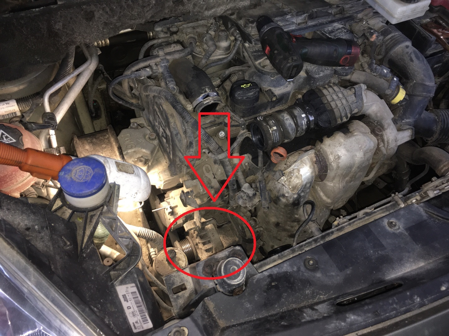 Ремонт генератора на автомобиле Peugeot Partner 2014 года, г. Рязань ...