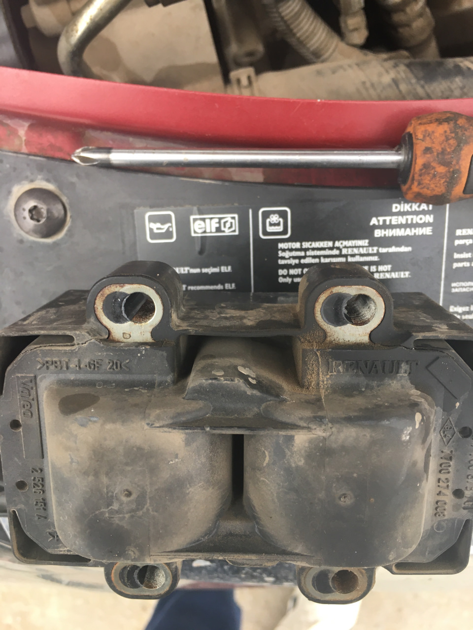 Трещины в модуле зажигания (ремонт) — Renault Sandero Stepway (1G), 1,6 л, 2011 года | своими ...