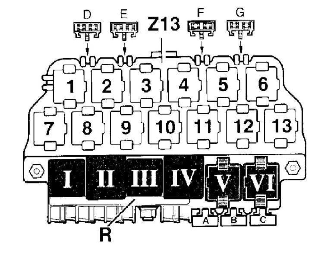 Расположение реле. Golf4 блок реле z13. Реле сигнала гольф 4. Golf 4 предохранители. Схема расположения реле r1200cl.