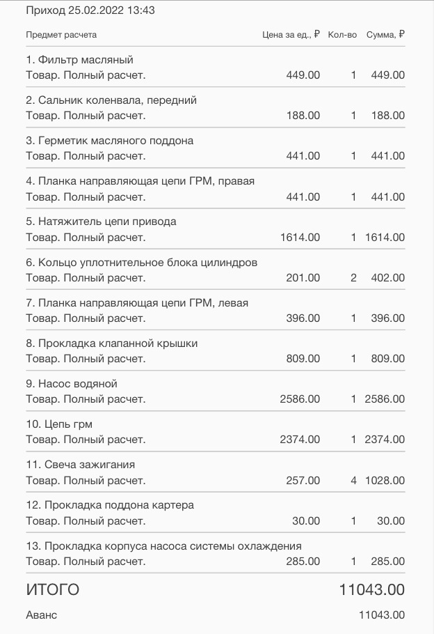 Замена цепи грм — DRIVE2