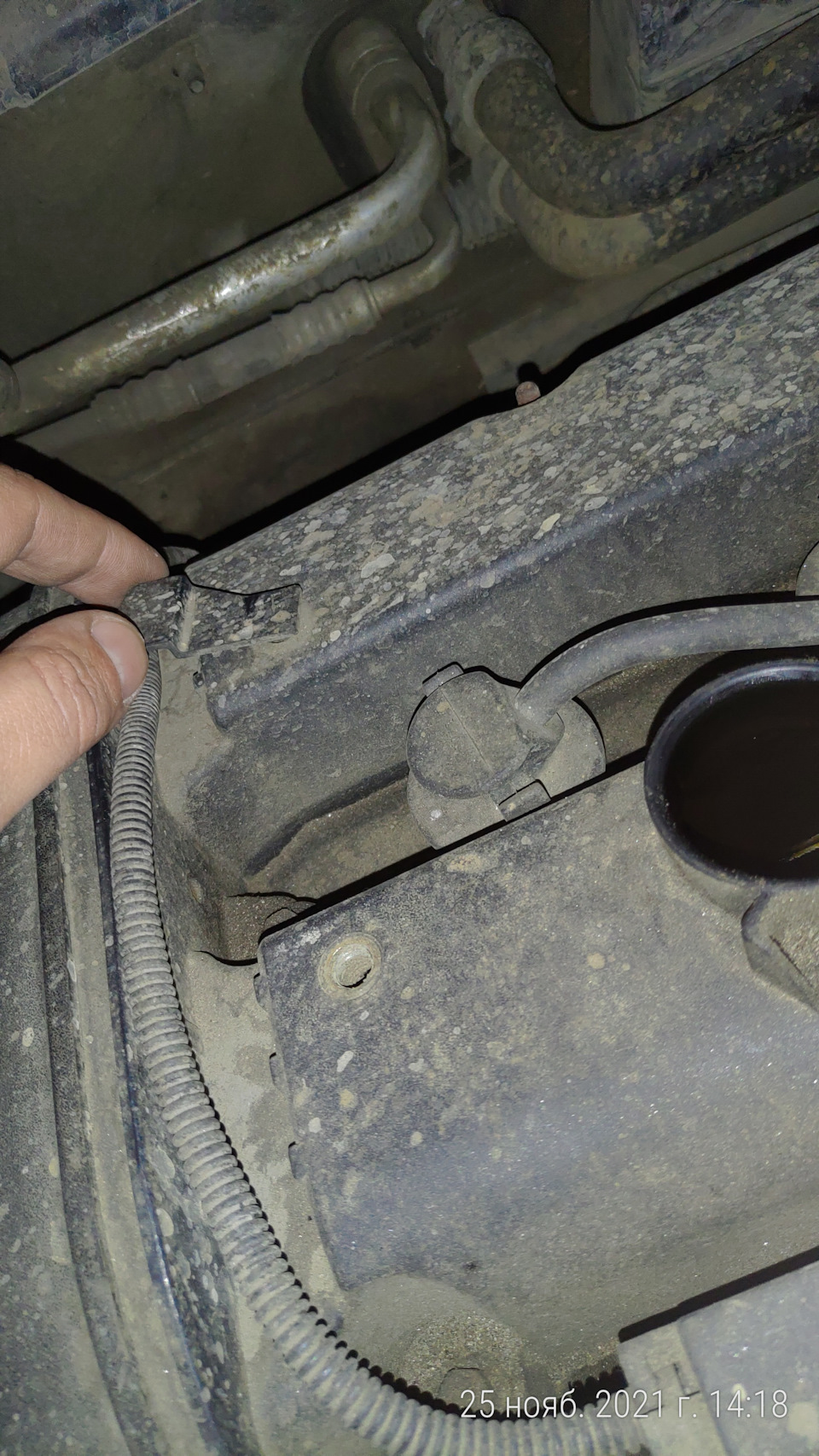 Выкручиваем держатель проводки — Ford Focus Sedan II