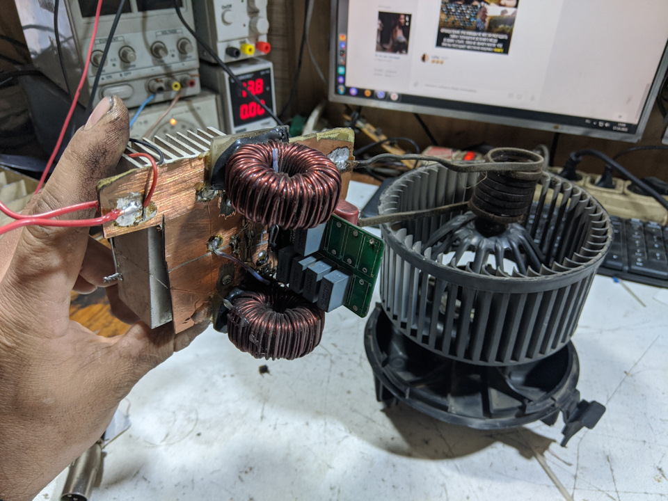 ремонт мотора печки, новый способ снятие крыльчатки индуктором — DRIVE2