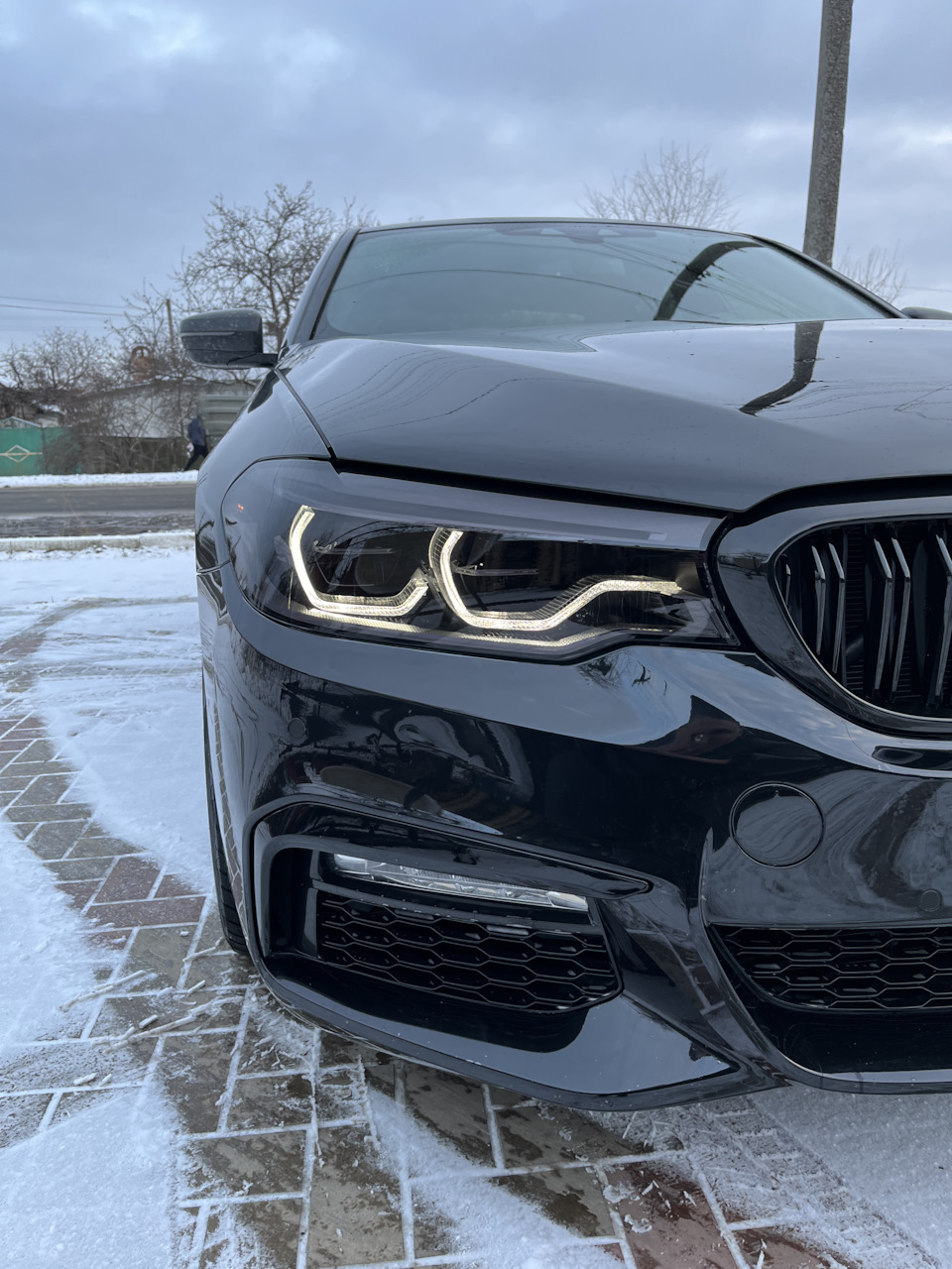 Тонировка фар. — BMW 5 series (G30), 3 л, 2017 года | стайлинг | DRIVE2