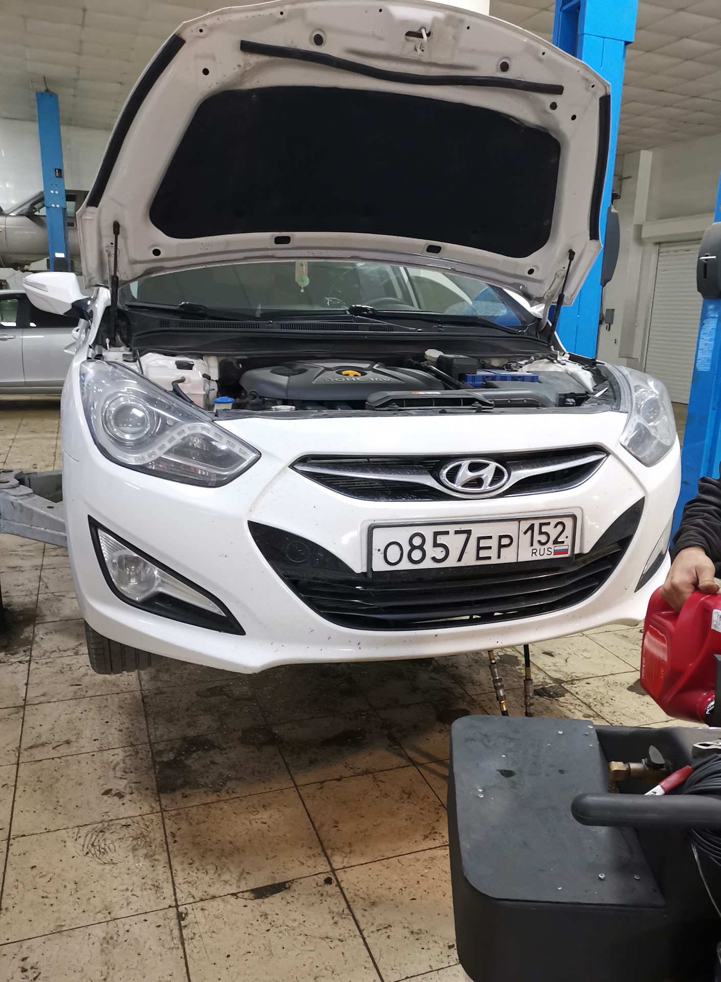 Полная замена масла АКПП через аппарат.#Hyundai i40 — Hyundai i40, 2 л ...