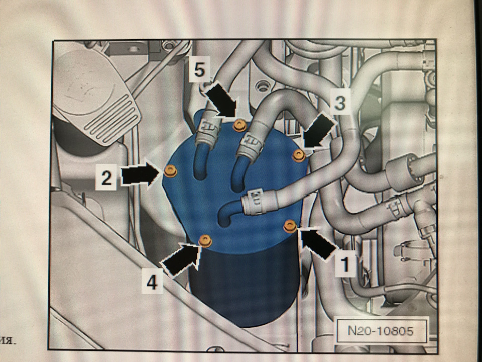 Замена топливного фильтра CUAA — Volkswagen Tiguan Allspace, 2 л, 2020 ...