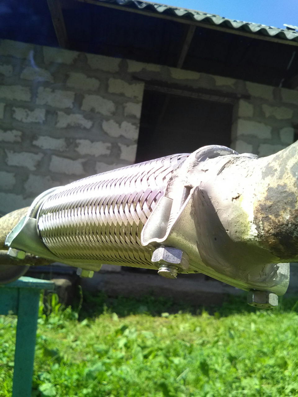 Лада веста замена гофры глушителя без сварки