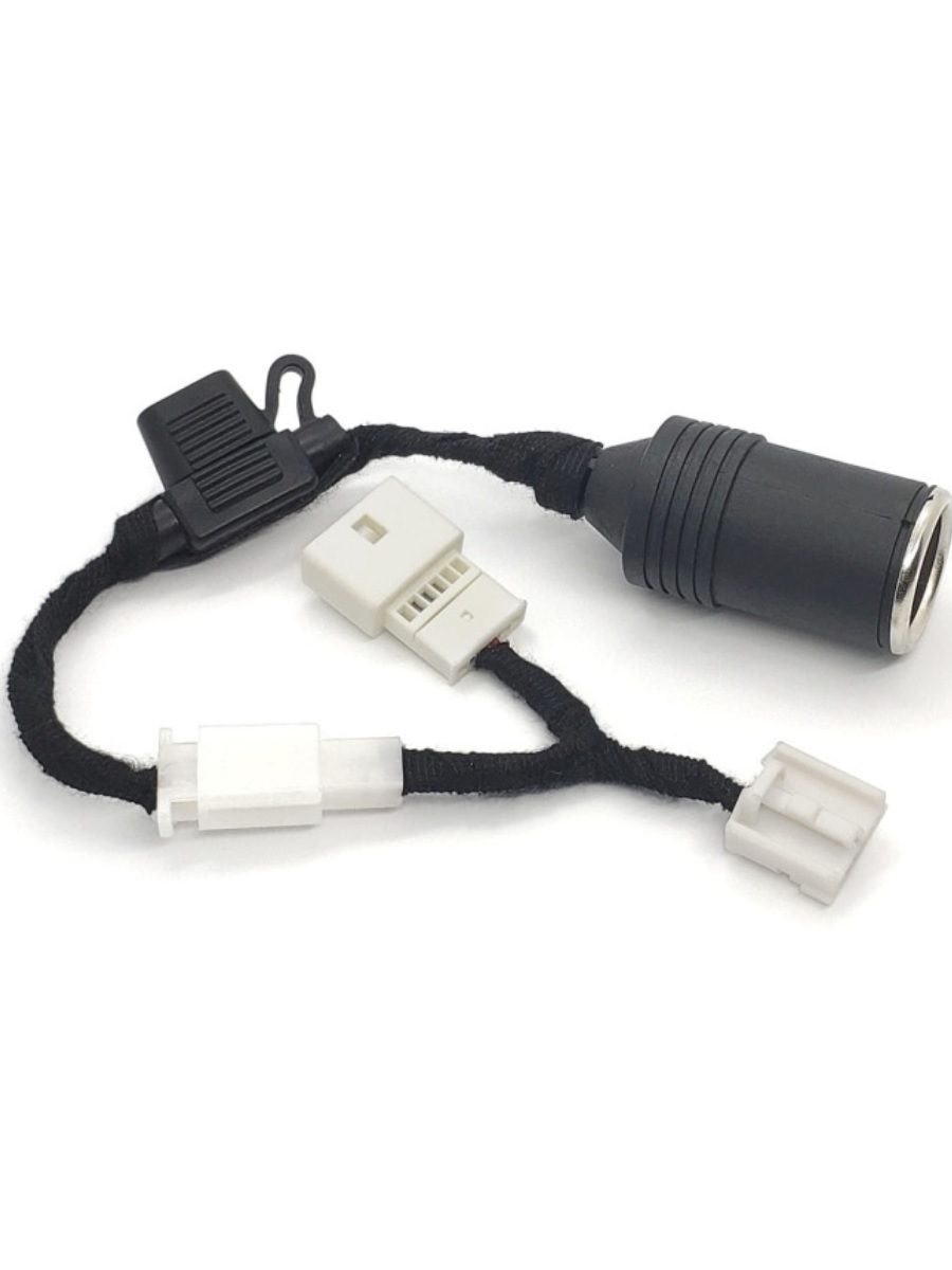 Адаптер для скрытого подключения видеорегистратора к плафону освещения с розеткой прикуривателя 12v