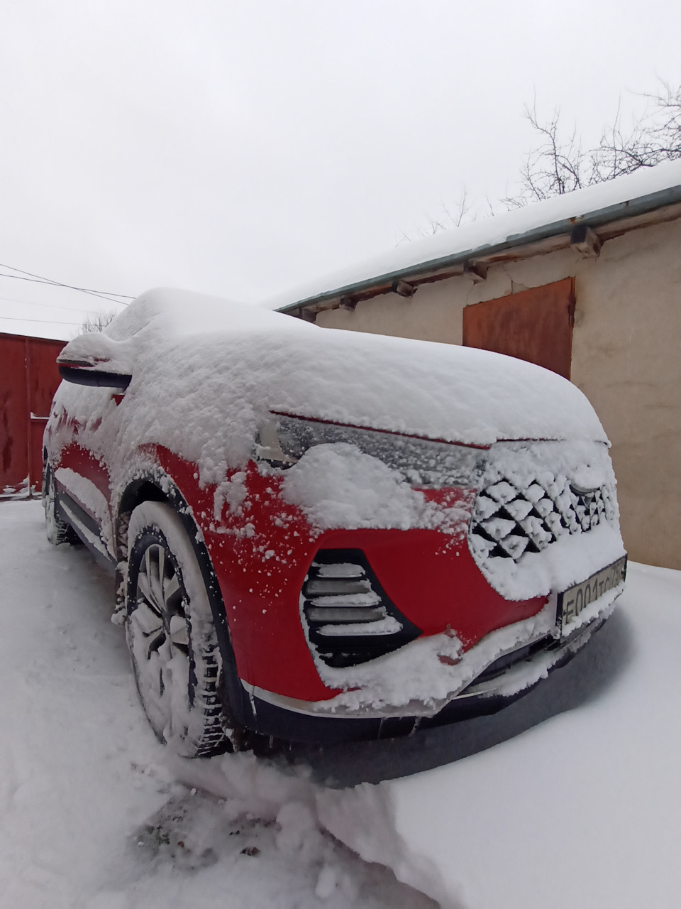 Пост#20. Снежный! ❄️ Вышел утром на улицу и еле нашёл машину. 🤭 — Chery  Tiggo 7 Pro, 1,5 л, 2022 года | просто так | DRIVE2