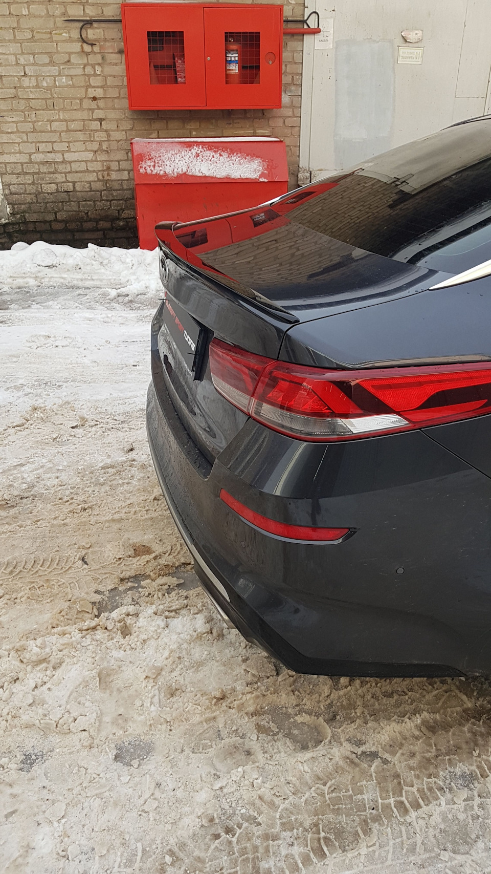 Kia Optima 4 спойлер