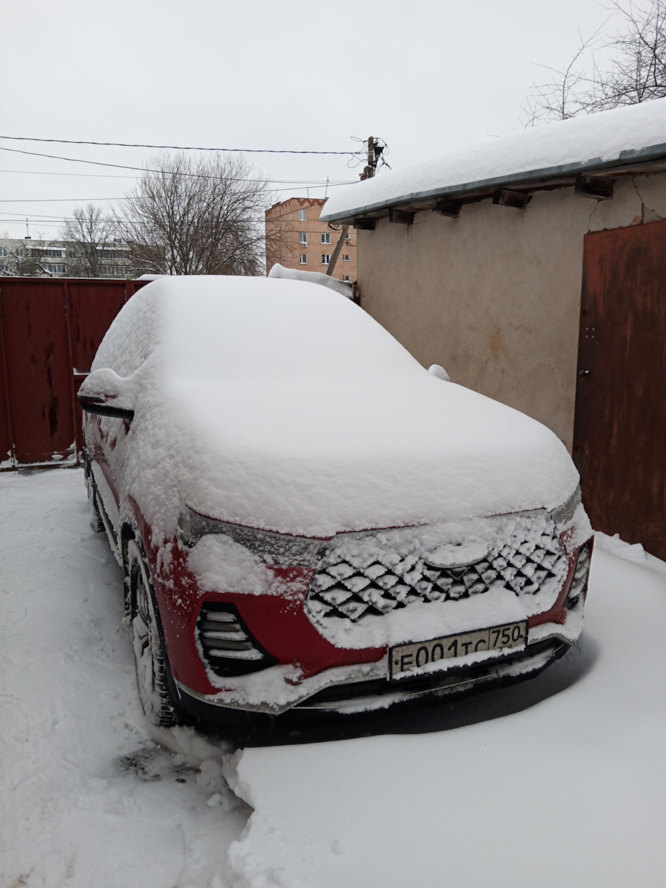 Пост#20. Снежный! ❄️ Вышел утром на улицу и еле нашёл машину. 🤭 — Chery  Tiggo 7 Pro, 1,5 л, 2022 года | просто так | DRIVE2