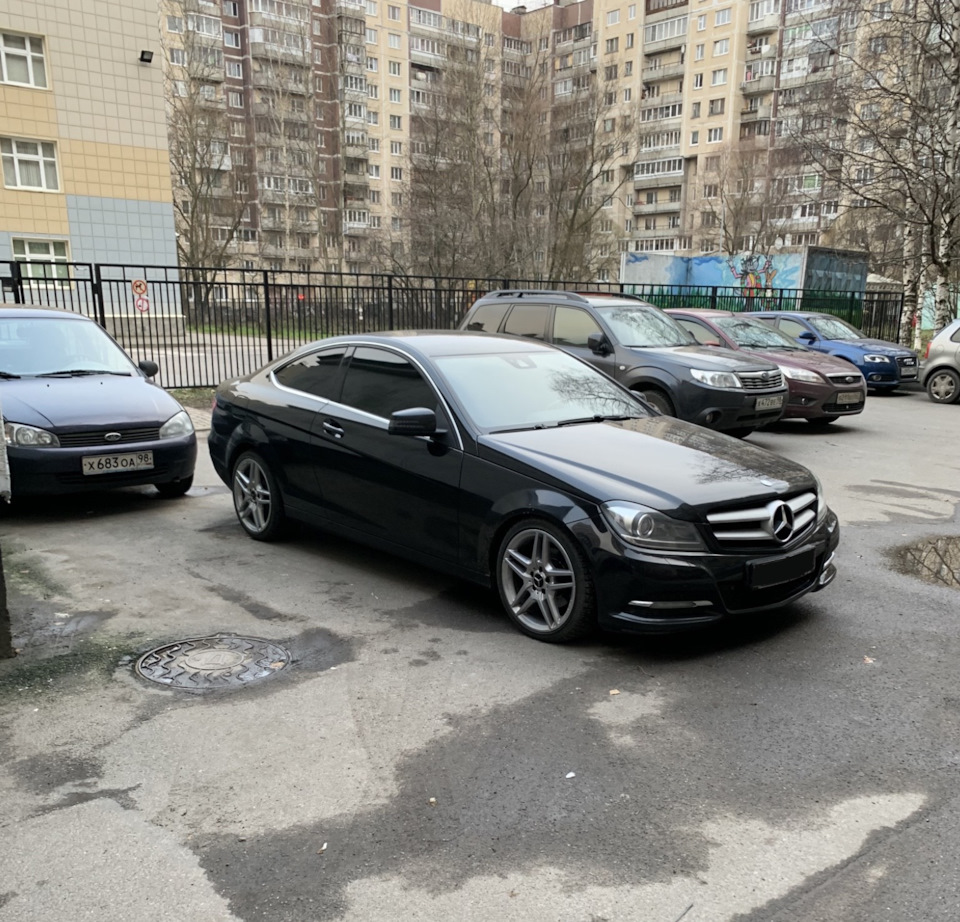 1/ Тонировка и постановка на учет — Mercedes-Benz C-class Coupe (C204), 1,8  л, 2011 года | другое | DRIVE2