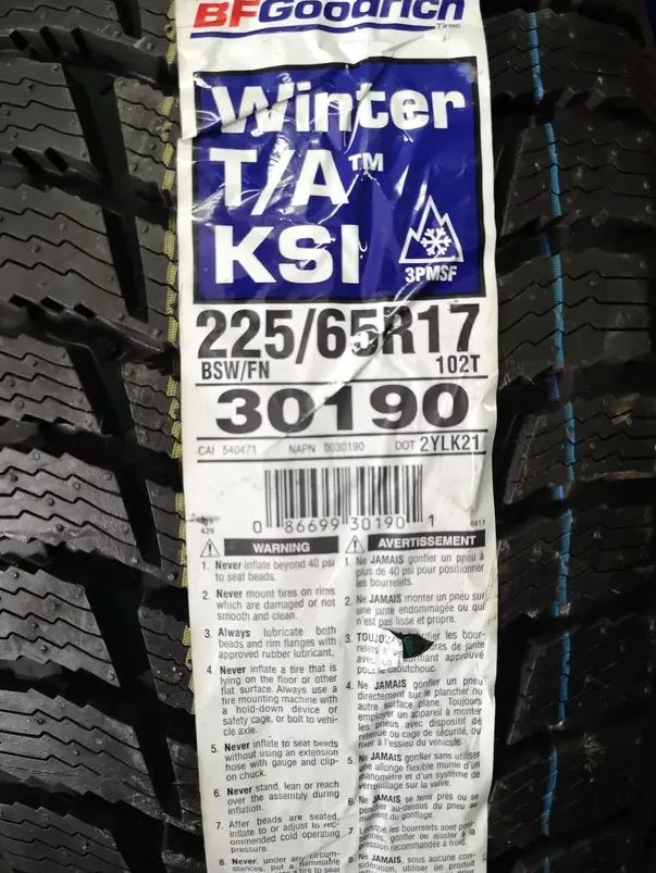 Зимние колеса BFGoodrich Winter T/A KSI 225/65/R17 — Toyota RAV4 (IV ...