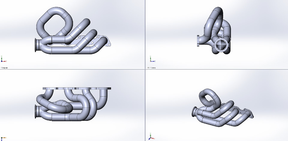 Паук выхлопной системы. — Lada 21063, 1,3 л, 1990 года | тюнинг | DRIVE2