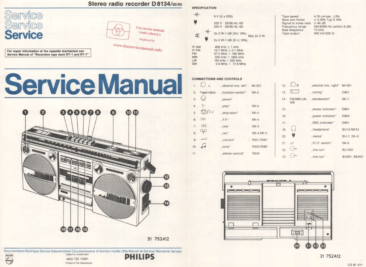 Service manual pdf. Philips d8134. Philips Radio-Cassette stereo. Stereo Radio Cassette Recorder схема. Philips d 8054 stereo Radio Cassette Recorder.