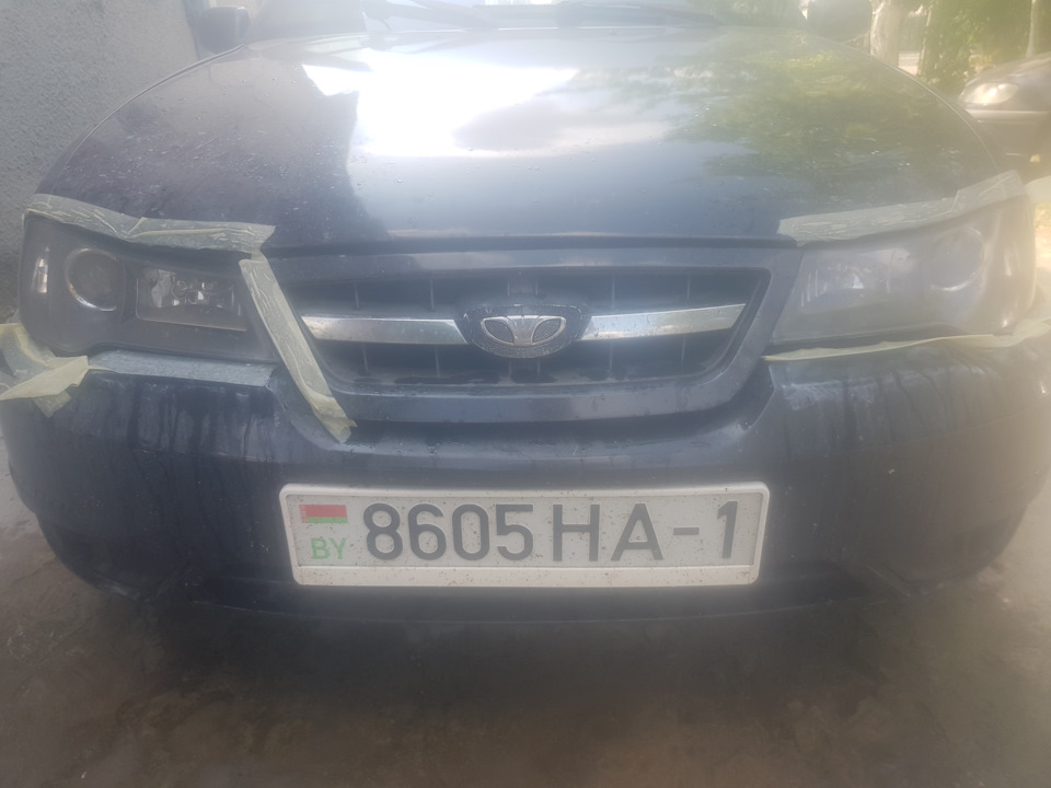 Просто полировка фар — Daewoo Nexia (N150), 1,6 л, 2010 года | своими ...