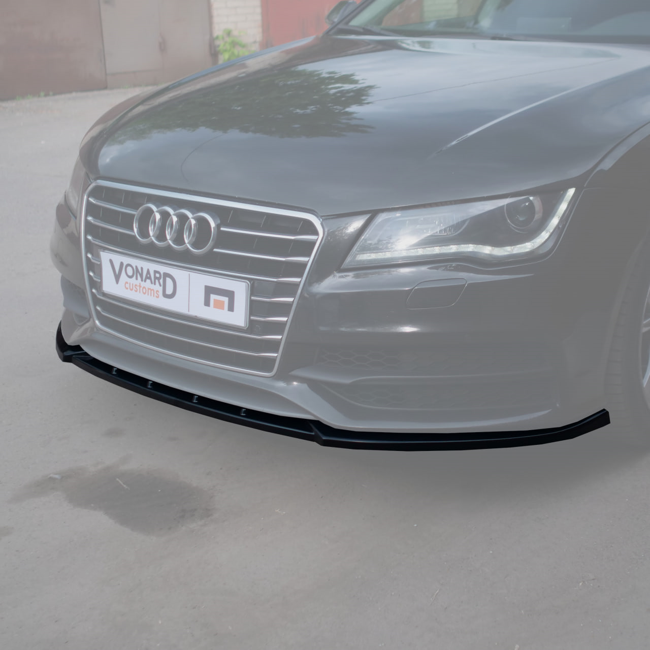 Сплиттер переднего бампера Audi A7 S7 C7 S-line (дорест) — Vonard ...