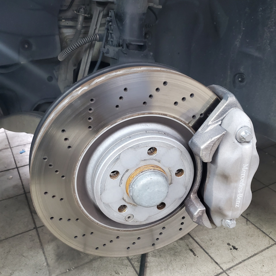 Передние суппорта… опять скрип при торможении… — Mercedes-Benz CLS ...