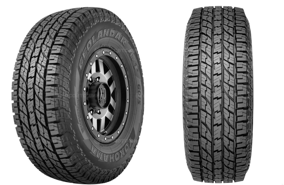 Yokohama Geolandar A/T G015 265/65 R17 112H — Toyota Land Cruiser Prado 120-series. Запчасти на фото: Yokohama Geolandar A/T G015 265/65R17