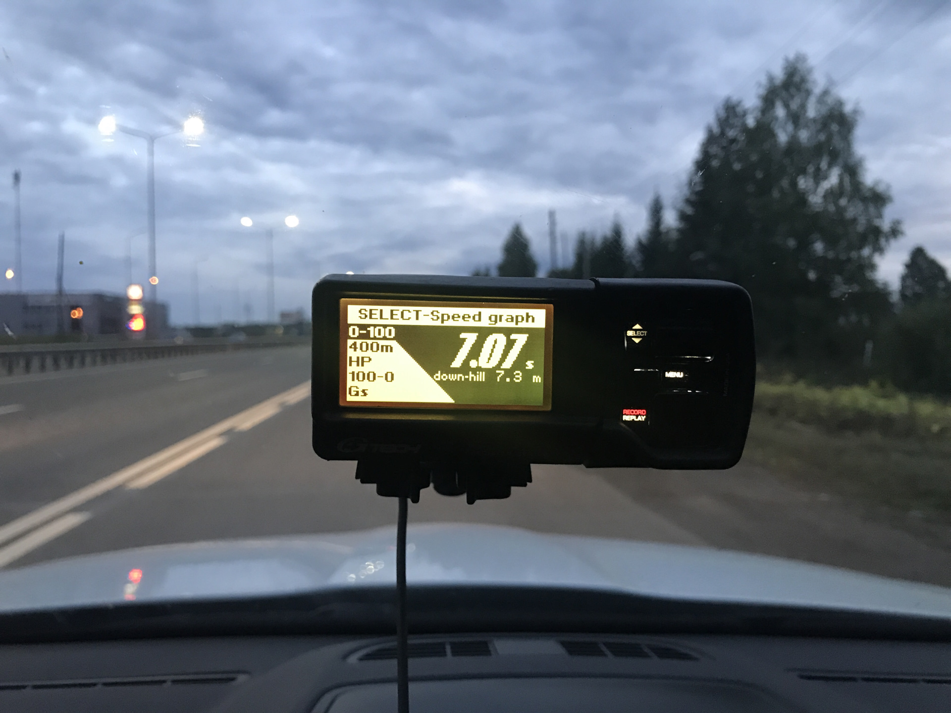 Замер разгона через obd