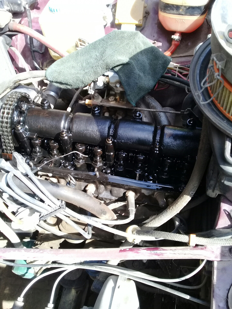 Заменил прокладку под клапанной крышкой — Lada 4x4 3D, 1,7 л, 1996 года ...