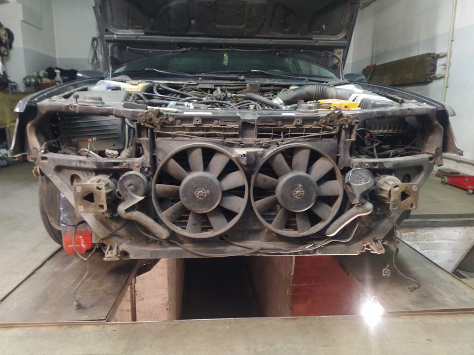 Peugeot 605, чистка сот радиатора — Peugeot 605, 3 л, 1992 года | мойка ...