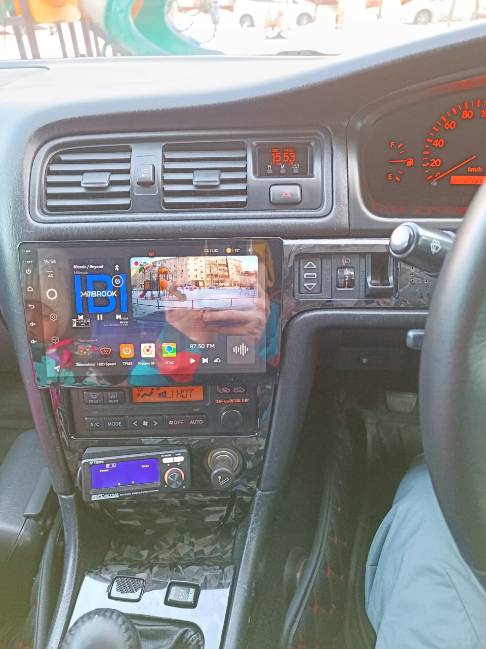 Ламинация карбоном салонного пластика Toyota Mark II 90 и Chaser 100 ...