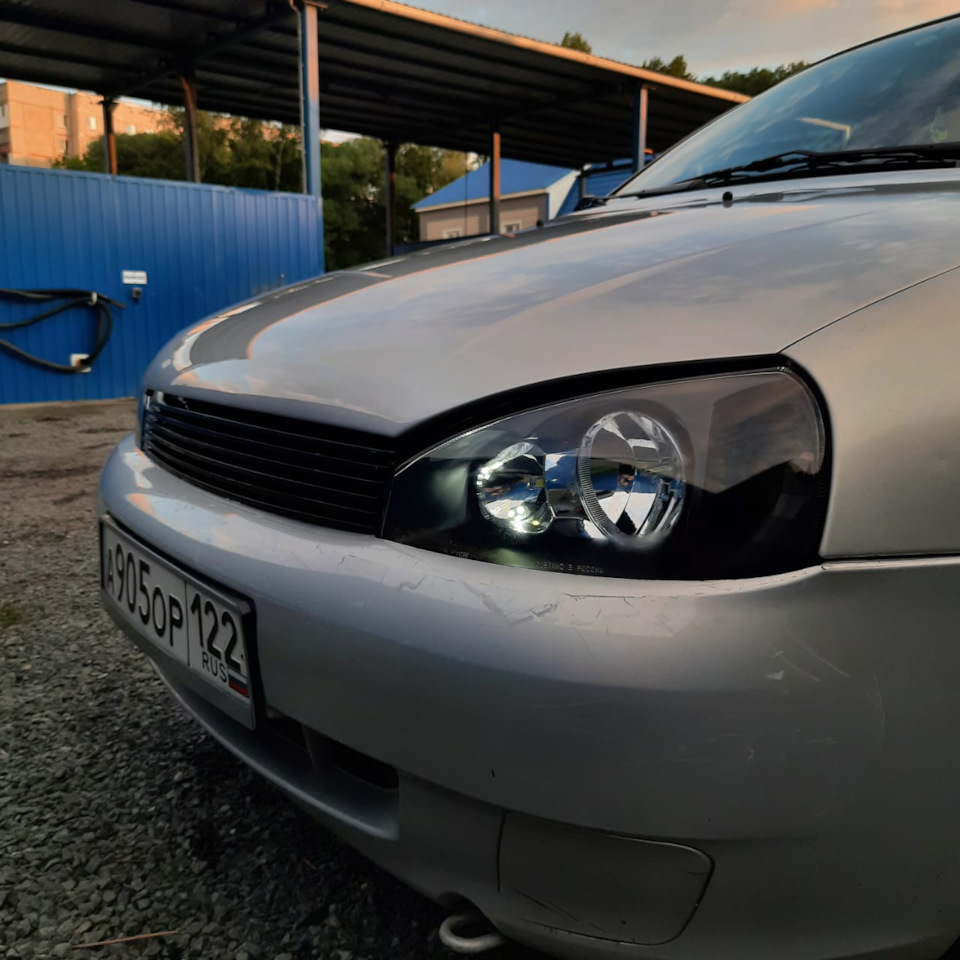 Новые фары — Lada Калина хэтчбек, 1,6 л, 2011 года | тюнинг | DRIVE2