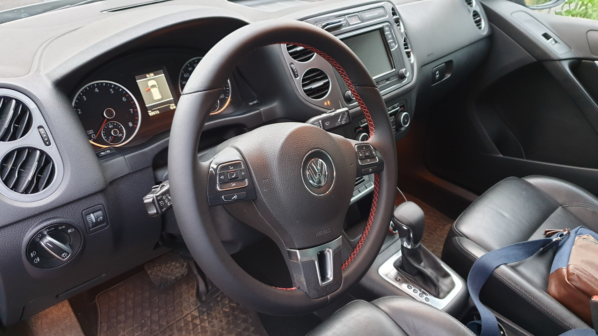 Перетяжка руля volkswagen tiguan 2