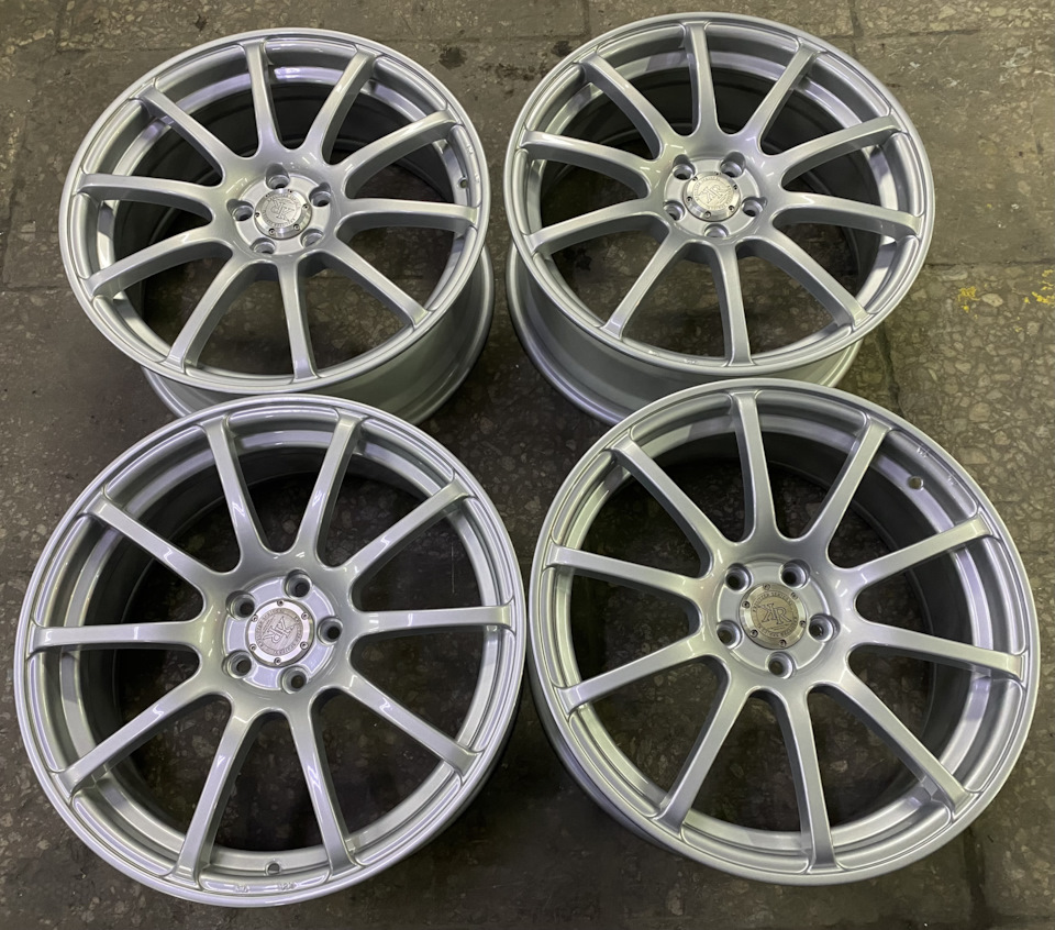 Кованые диски Yokohama wheels 7,5Jx18 ET50 5x100 на Subaru Forester (SH ...