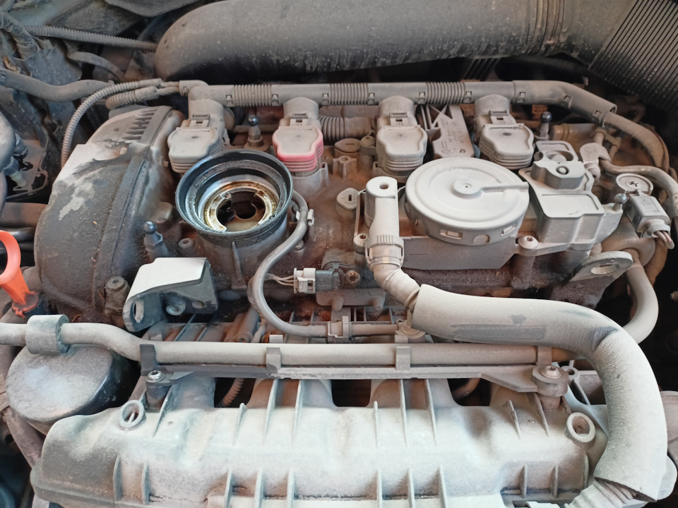 Масло отделитель+ рулевая рейка — Skoda Octavia A5 Mk2, 1,8 л, 2009 ...