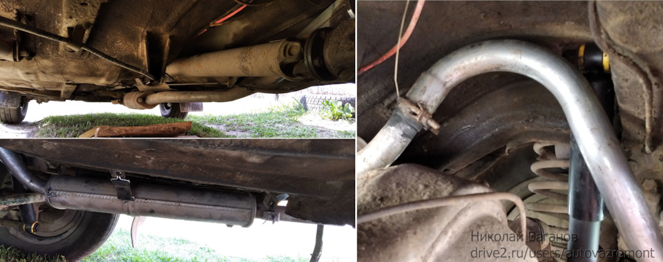 Сезонное ТО: замена колес, доработка глушителя, течь амортизатора ...