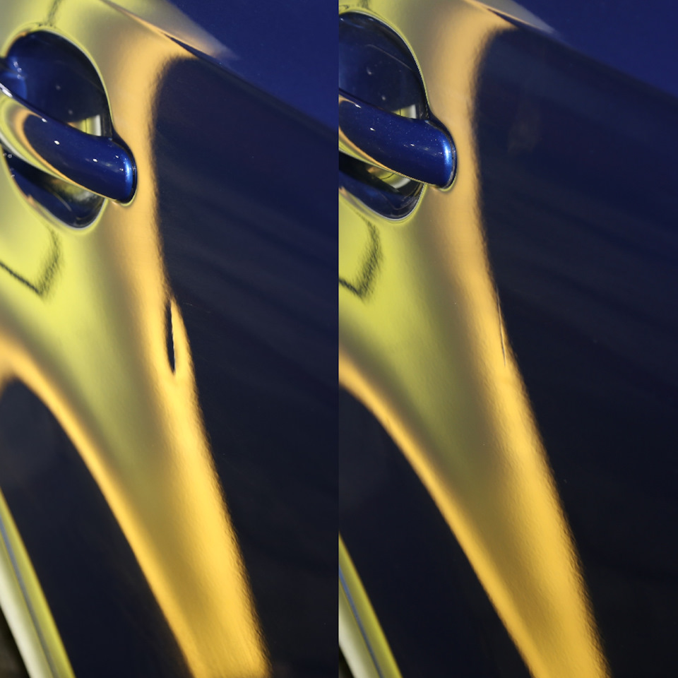 Убрали вмятину на двери Volkswagen Polo — НЕВМЯТИН на DRIVE2