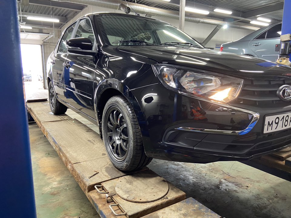 Сход развал Гранта Драйв Актив. — Lada Гранта (2G) FL, 1,6 л, 2023 года ...