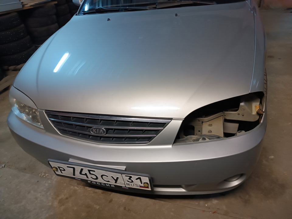 Фара передняя (водительская) — KIA Spectra, 1,6 л, 2006 года | запчасти ...