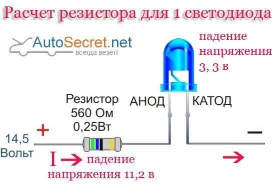 Какая правильная полярность подключения светодиода Подсветка подстаканников - Infiniti FX (1G), 3,5 л, 2007 года своими руками DRIV