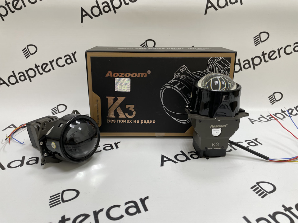 Би-светодиодные линзы Aozoom Dragon Knight K3 3.0 (Hella 3R) (5500К ...