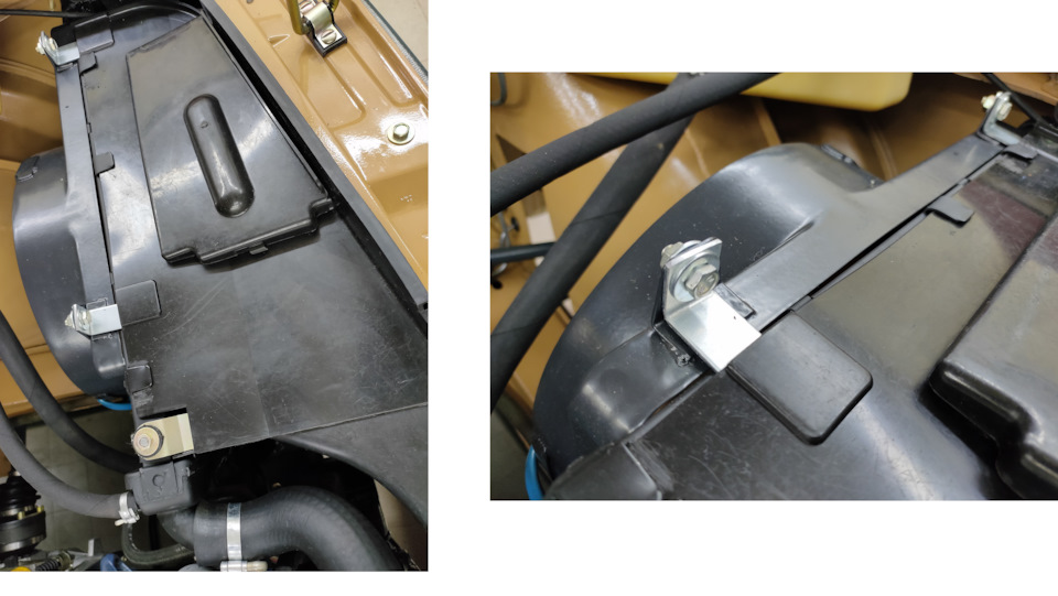 Кожух вентилятора ранних машин тоже чуть отличный — Москвич Святогор