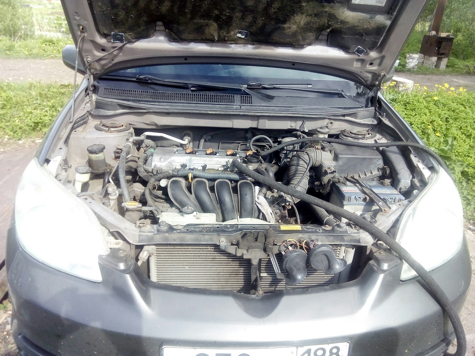 Промывка двигателя . Димексид. — Toyota Matrix (1G), 1,8 л, 2003 года ...