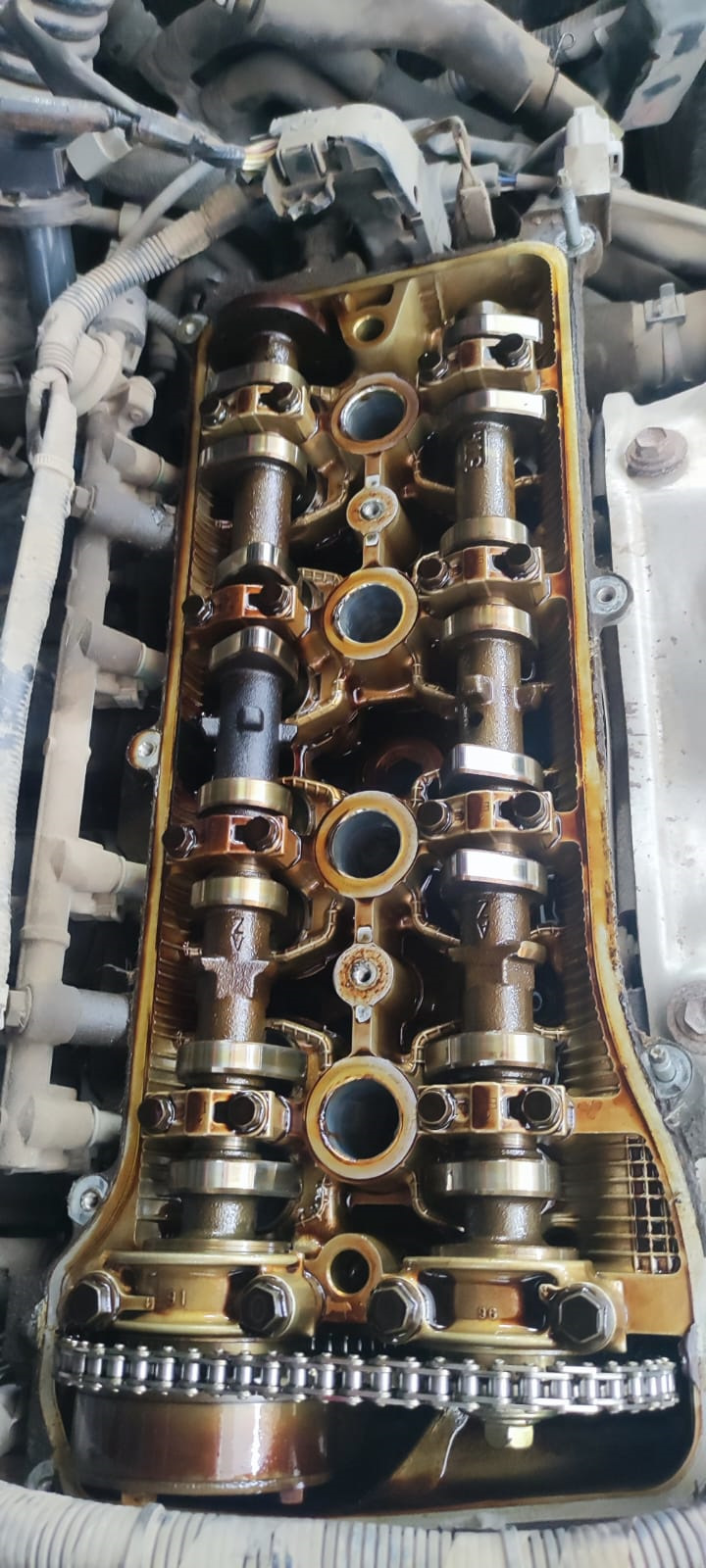 Смена масла, прокладки клапанной крышки — Toyota RAV4 (III), 2 л, 2008 ...